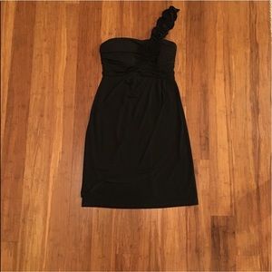 One Shoulder Black Cocktail Size 6